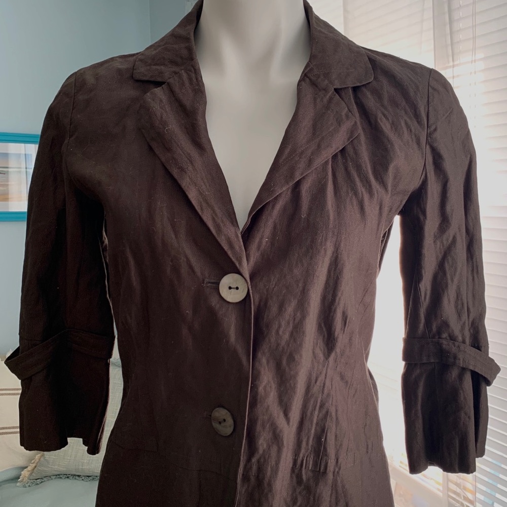 Chico’s dark brown jacket/blazer size 0